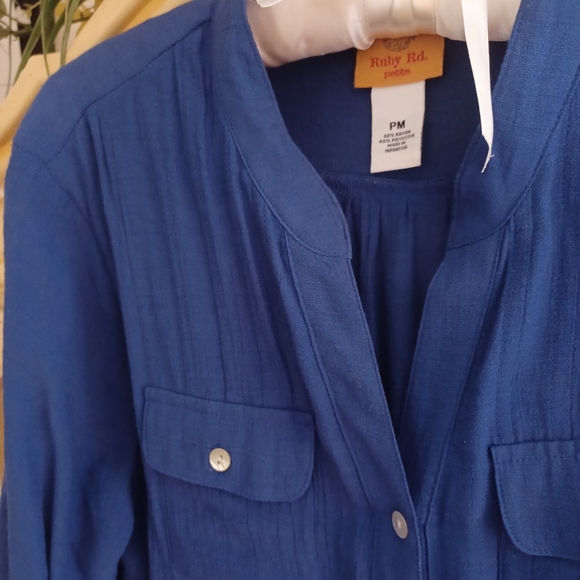 Ruby Rd. Petite M Button Down - Picture 2 of 3
